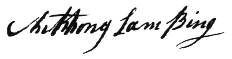 Anthony's signature